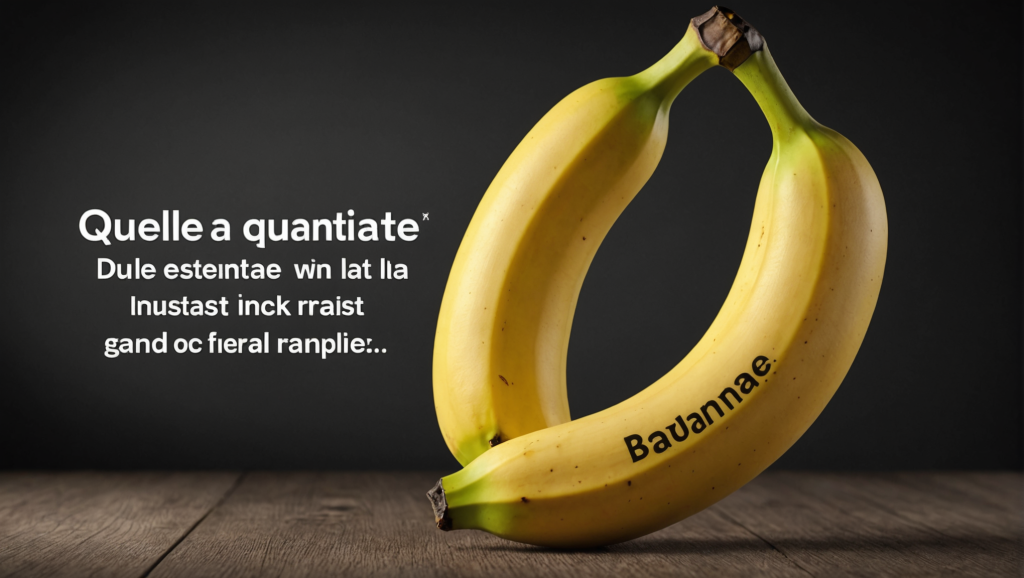 Quelle est la quantité de calories dans une banane ?