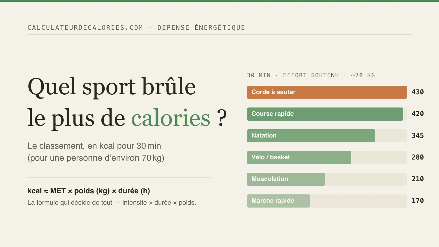 Quel sport brûle le plus de calories ? Le classement (et pourquoi le vôtre compte plus que le podium)